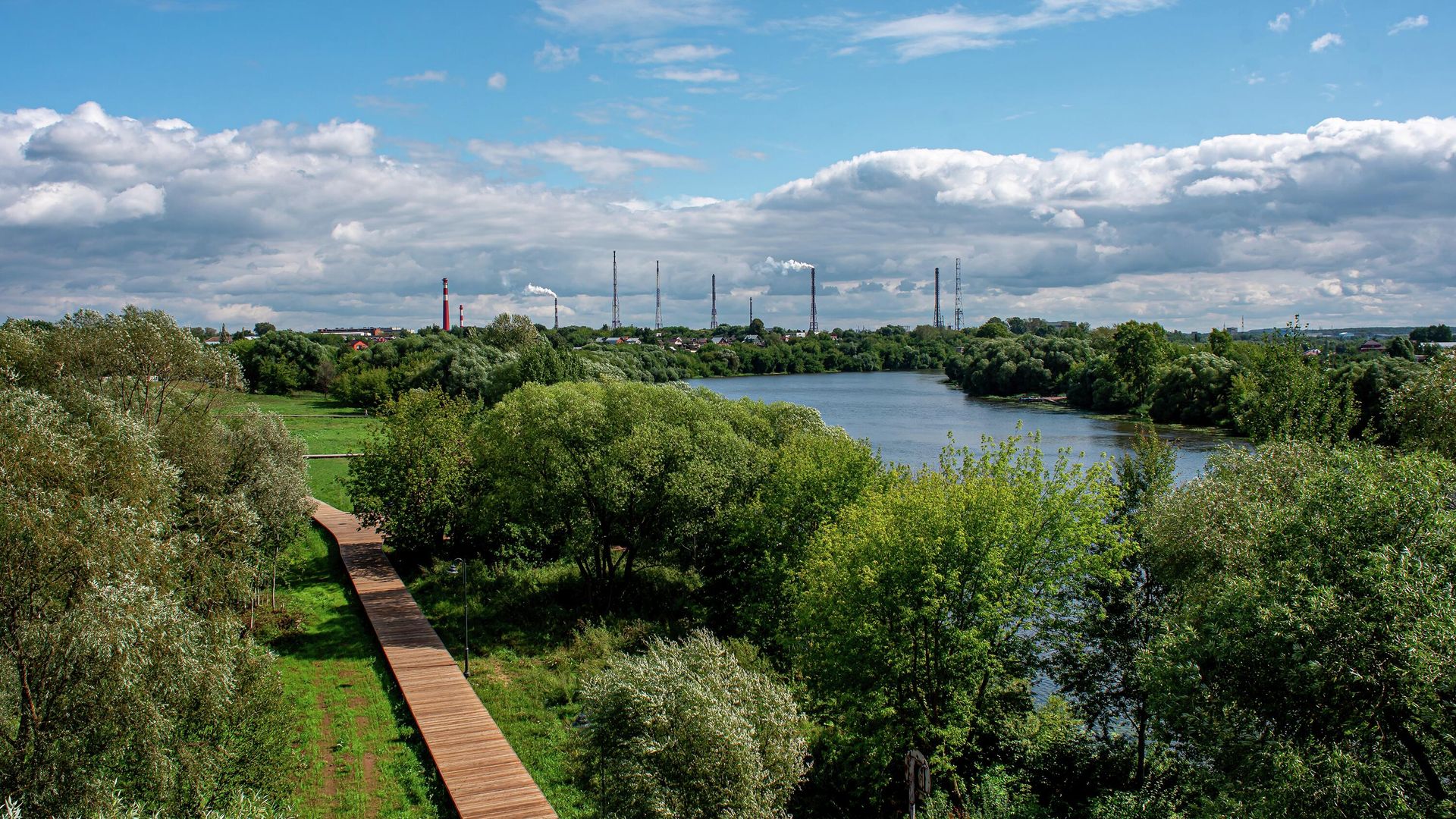Летний вид города Воскресенск Летний вид города Воскресенск - РИА Новости, 1920, 26.07.2022