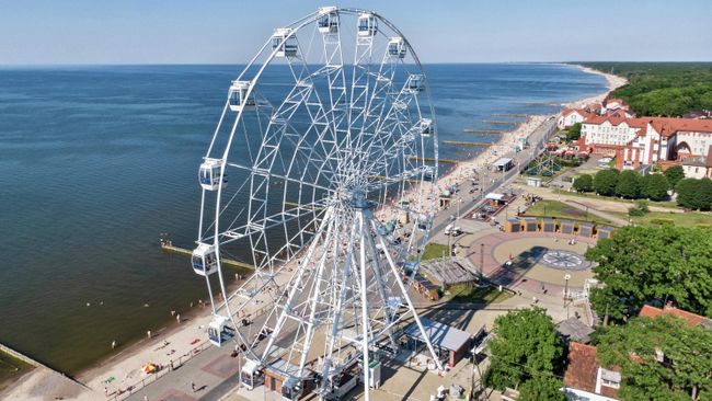 Колесо обозрения Глаз Балтики - новый аттракцион на побережье города Зеленоградска Колесо обозрения Глаз Балтики - новый аттракцион на побережье города Зеленоградска