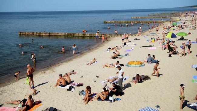 Пляж в Зеленоградске Пляж в Зеленоградске