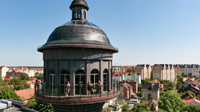 Смотровая площадка водонапорной башни в Зеленоградске в Калининградской области Смотровая площадка водонапорной башни в Зеленоградске в Калининградской области