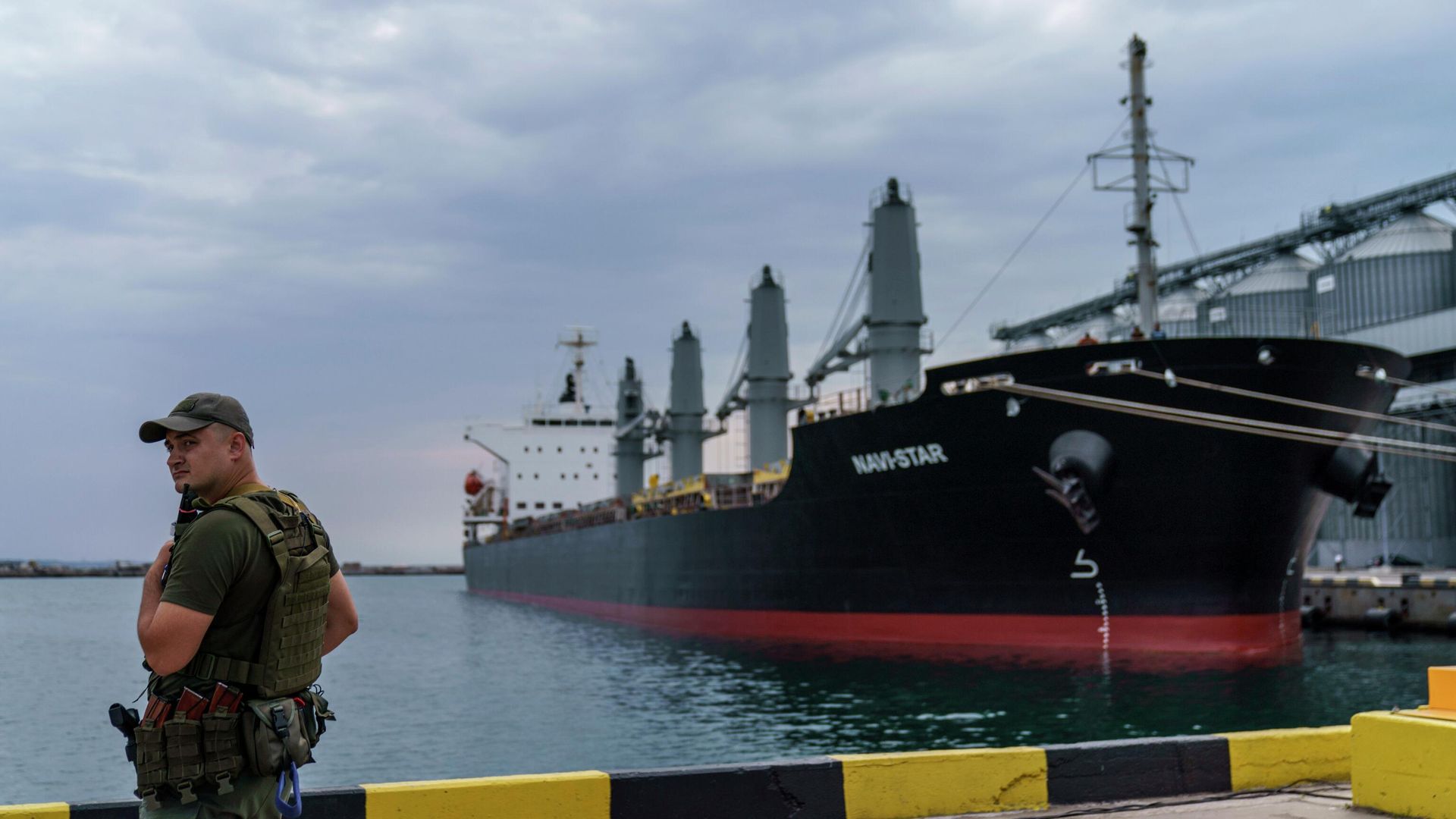 Сухогруз Navi-Star с зерном в порту Одессы, Украина Сухогруз Navi-Star с зерном в порту Одессы, Украина - РИА Новости, 1920, 06.08.2022