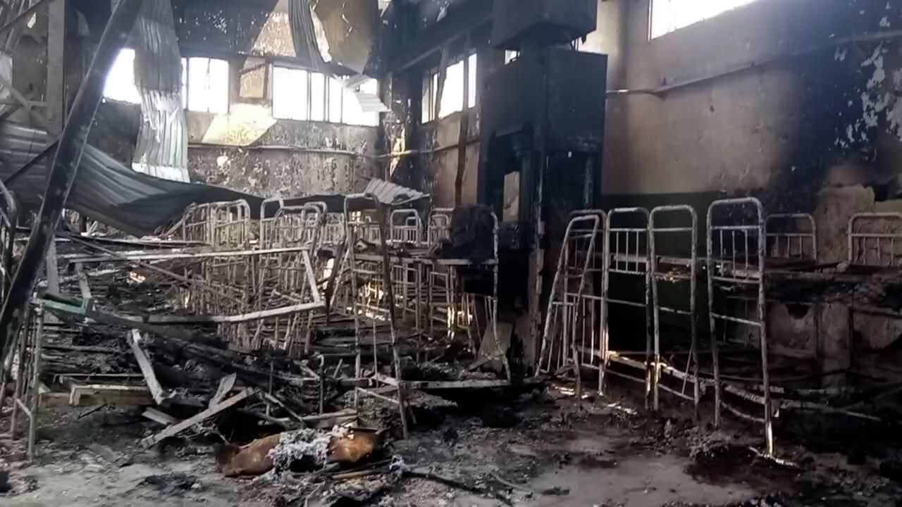 СИЗО в Еленовке, где содержались украинские военнопленные, после удара ракетами HIMARS СИЗО в Еленовке, где содержались украинские военнопленные, после удара ракетами HIMARS - РИА Новости, 1920, 29.07.2022