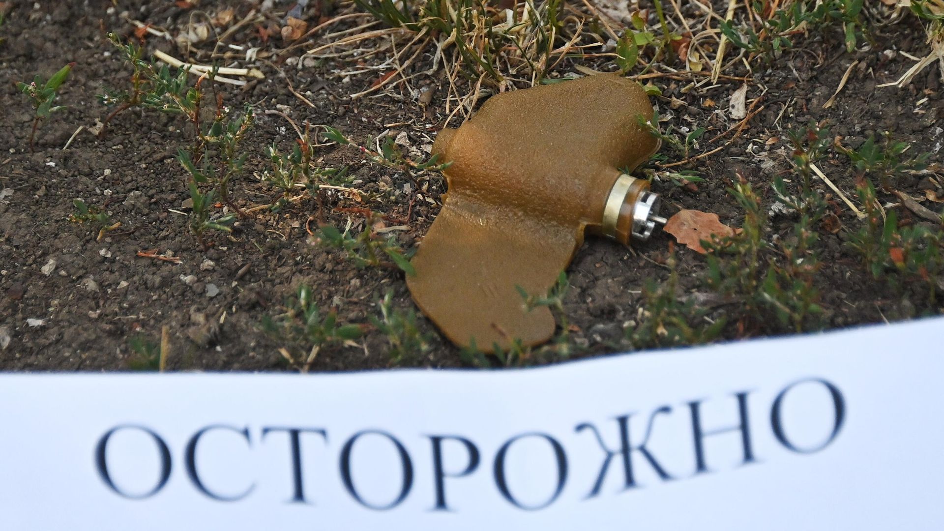 Противопехотная фугасная мина (ПФМ-1) Лепесток на центральной улице Донецка Противопехотная фугасная мина (ПФМ-1) Лепесток на центральной улице Донецка - РИА Новости, 1920, 26.02.2023