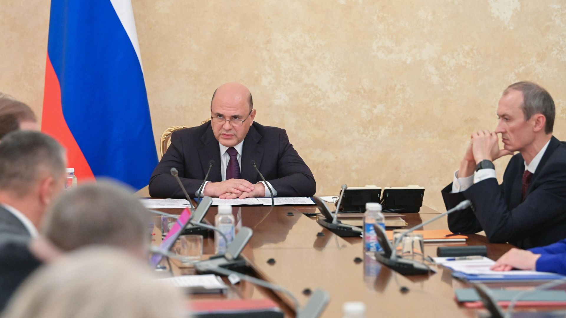 Председатель правительства РФ Михаил Мишустин проводит совещание с вице-премьерами Председатель правительства РФ Михаил Мишустин проводит совещание с вице-премьерами - РИА Новости, 1920, 01.08.2022
