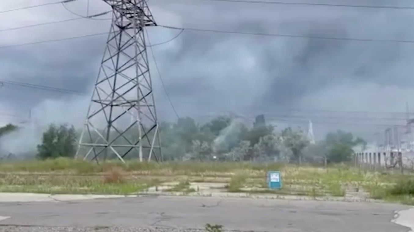 Последствия обстрела Запорожской АЭС со стороны ВСУ. Кадр из видео Последствия обстрела Запорожской АЭС со стороны ВСУ. Кадр из видео - РИА Новости, 1920, 18.08.2022