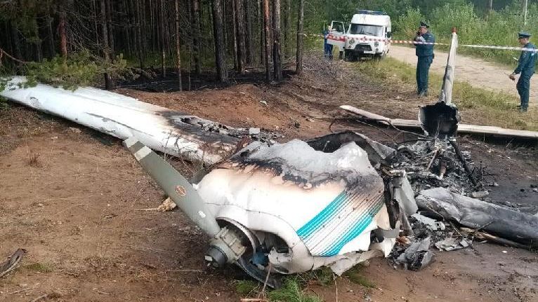 На месте падения легкомоторного самолета Cessna в Коми На месте падения легкомоторного самолета Cessna в Коми - РИА Новости, 1920, 08.08.2022