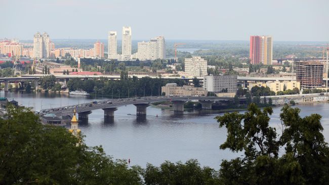 Вид на Гаванский мост в Киеве