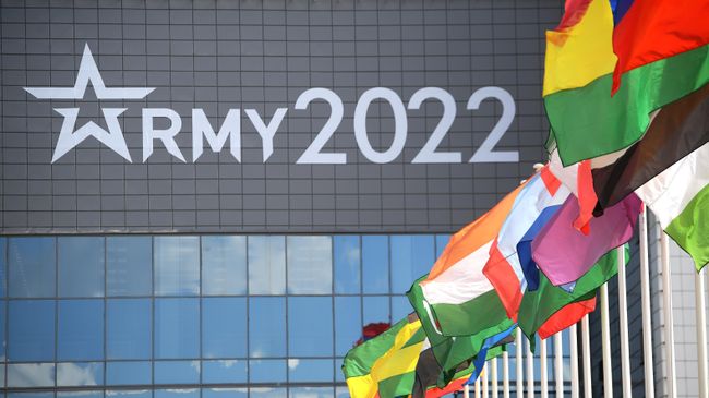 На выставке в рамках Международного военно-технического форума Армия-2022 в конгрессно-выставочном центре Патриот На выставке в рамках Международного военно-технического форума Армия-2022 в конгрессно-выставочном центре Патриот