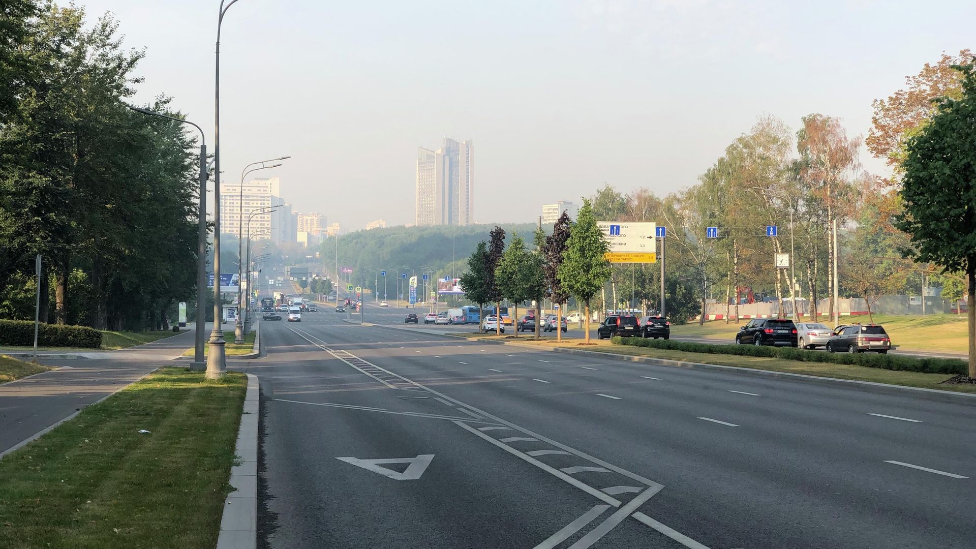 Смог в Москве из-за пожаров в Рязанской области Смог в Москве из-за пожаров в Рязанской области - РИА Новости, 1920, 18.08.2022