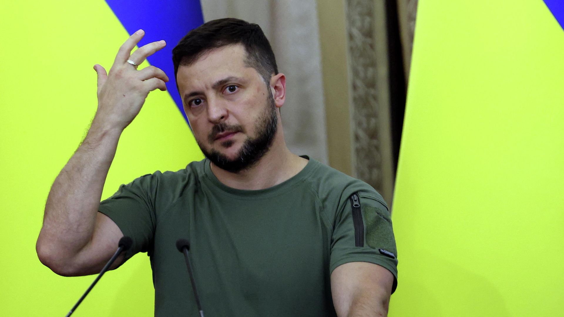 Президент Украины Владимир Зеленский на пресс-конференции по итогам переговоров с президентом Турции и генеральным секретарем ООН во Львове - РИА Новости, 1920, 30.09.2022
