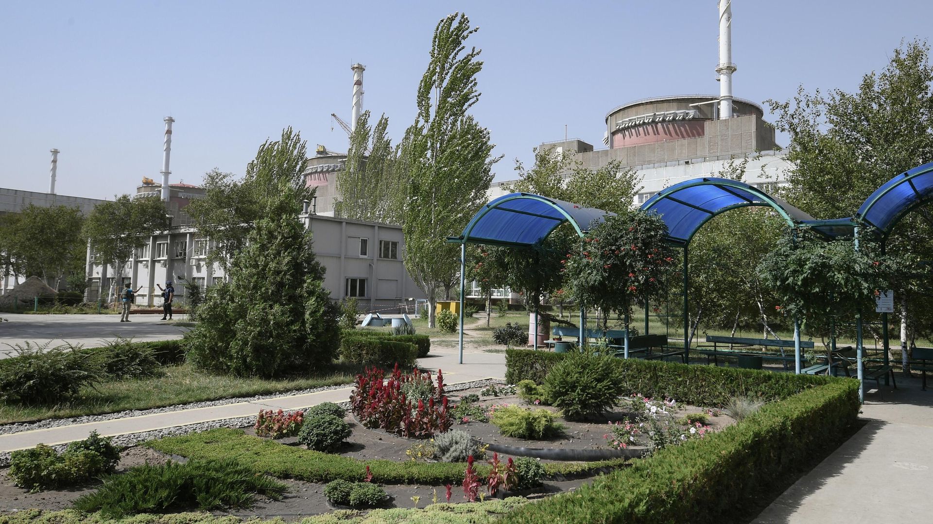 Территория Запорожской АЭС в Энергодаре Территория Запорожской АЭС в Энергодаре - РИА Новости, 1920, 28.08.2022
