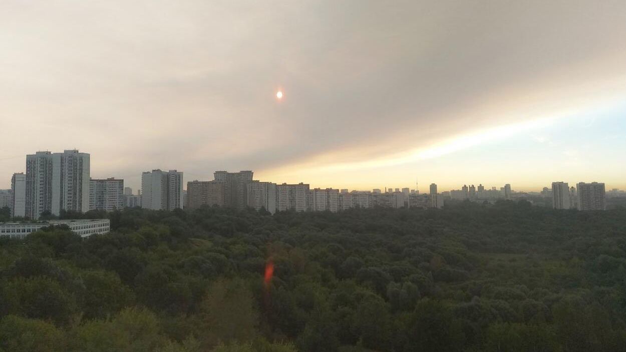 Гарь и задымленность на северо-востоке Москвы Гарь и задымленность на северо-востоке Москвы - РИА Новости, 1920, 27.08.2022