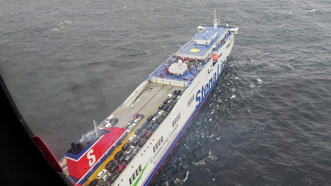 Паром Stena Scandica, на котором произошел пожар в районе шведского острова Готска-Санден. 29 августа 2022