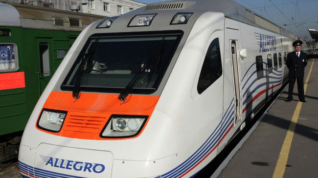 Скоростной поезд Аллегро Санкт-Петербург - Хельсинки