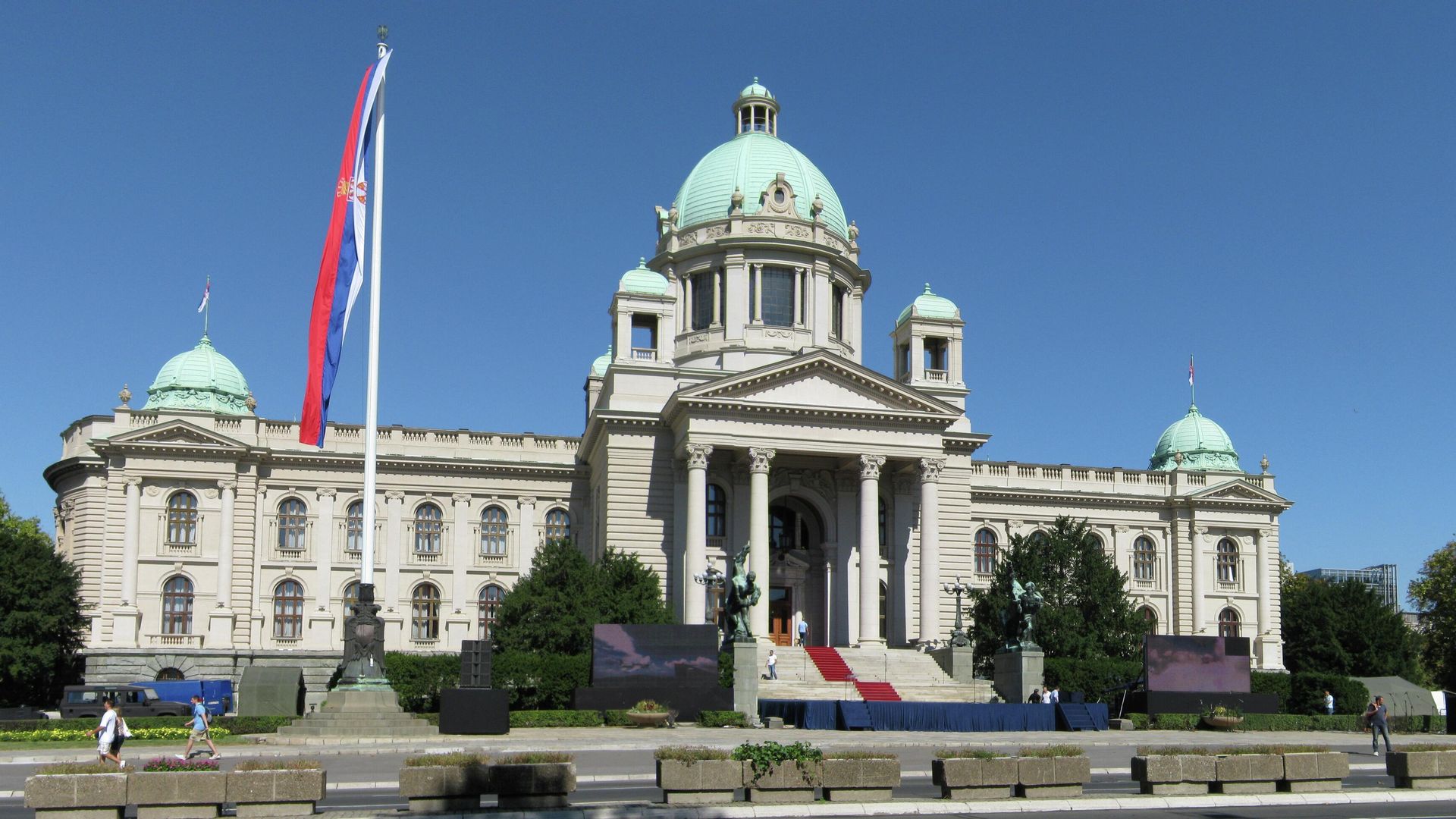 Здание парламента Сербии Здание парламента Сербии - РИА Новости, 1920, 15.08.2025