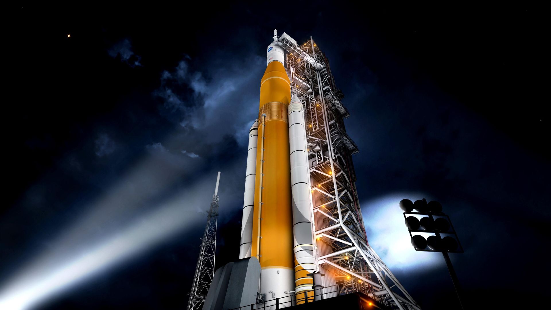 Space Launch System — американская двухступенчатая сверхтяжёлая ракета-носитель - РИА Новости, 1920, 03.09.2022