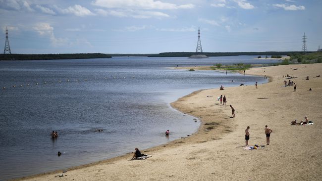 Набережная Городской протоки в Якутске Набережная Городской протоки в Якутске