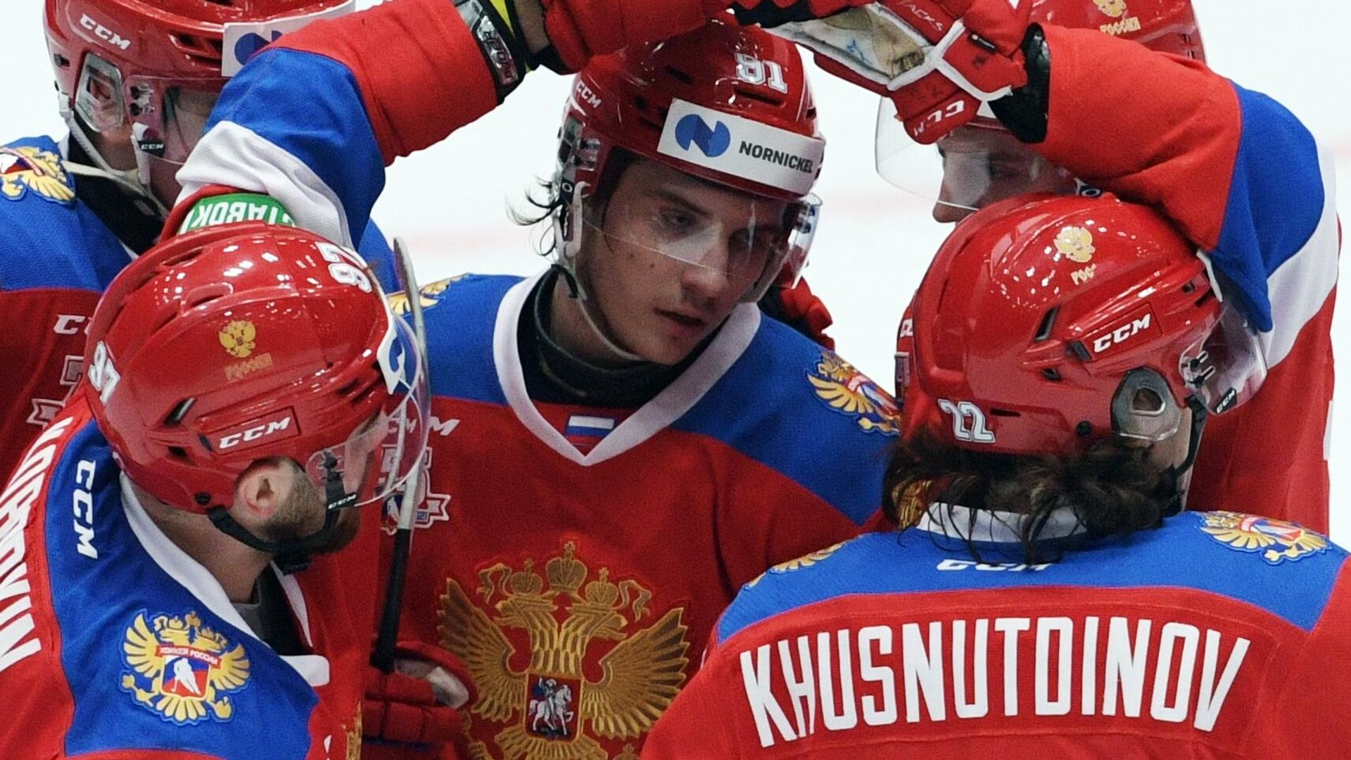 Игроки сборной России по хоккею не старше 25 лет Игроки сборной России по хоккею не старше 25 лет - РИА Новости, 1920, 05.09.2022