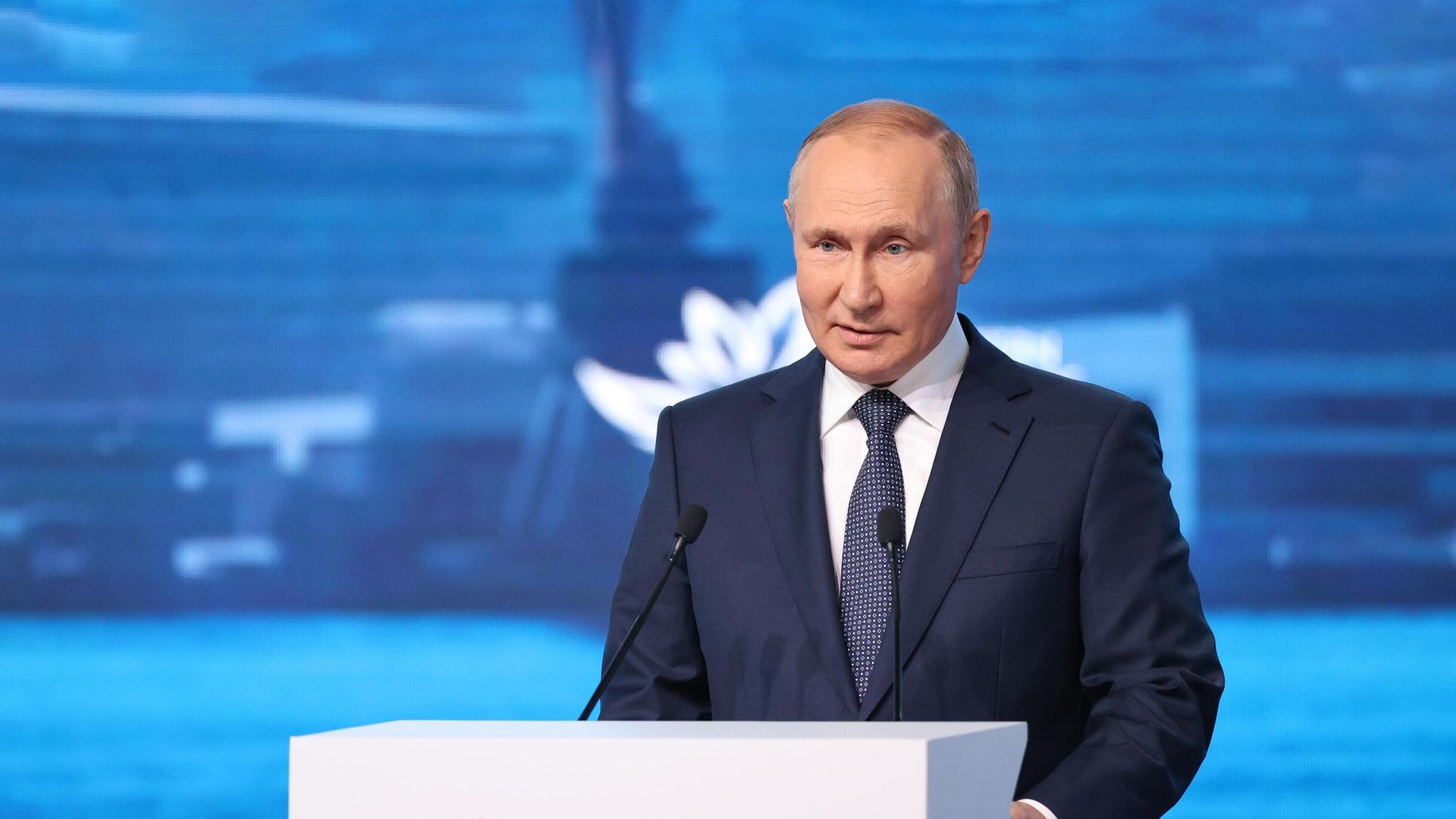 Президент России Владимир Путин выступает на пленарном заседании VII Восточного экономического форума во Владивостоке Президент России Владимир Путин выступает на пленарном заседании VII Восточного экономического форума во Владивостоке - РИА Новости, 1920, 07.09.2022