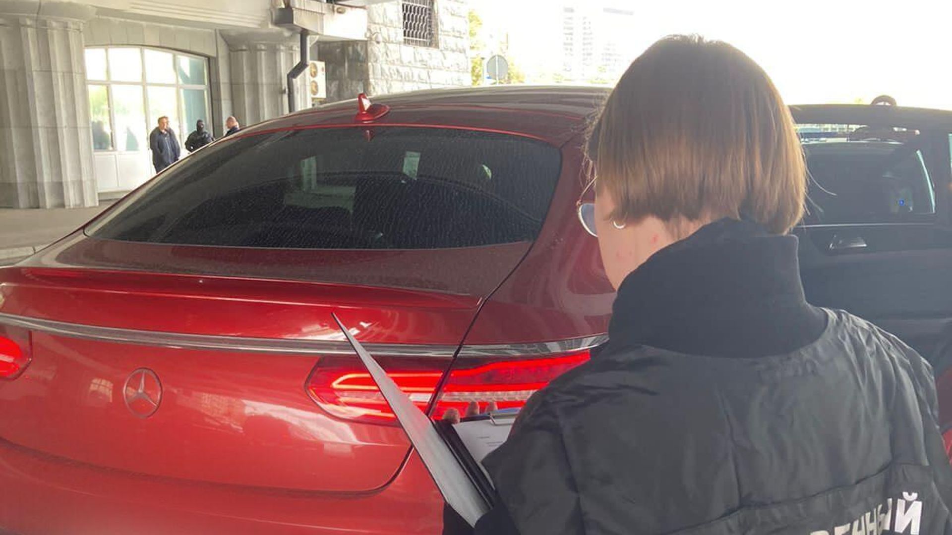 Место обнаружения убитого мужчины в автомобиле на набережной Тараса Шевченко в Москве. 7 сентября 2022 Место обнаружения убитого мужчины в автомобиле на набережной Тараса Шевченко в Москве. 7 сентября 2022 - РИА Новости, 1920, 07.09.2022