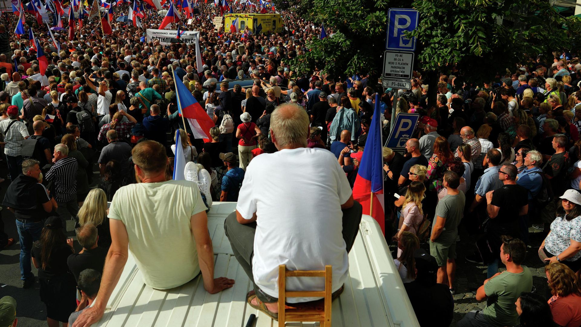 Антиправительственный митинг в Праге Антиправительственный митинг в Праге - РИА Новости, 1920, 09.09.2022