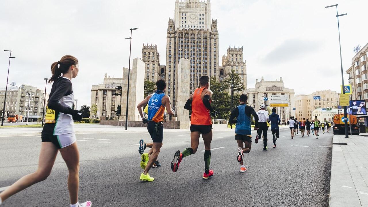Участники Московского марафона Участники Московского марафона - РИА Новости, 1920, 19.04.2023