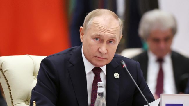 Президент РФ Владимир Путин на саммите ШОС