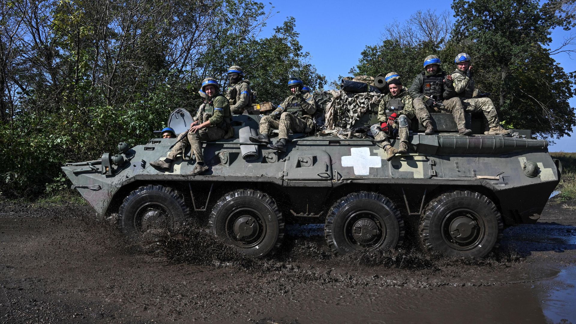 Украинские военные в Новоселовке Украинские военные в Новоселовке - РИА Новости, 1920, 20.09.2022