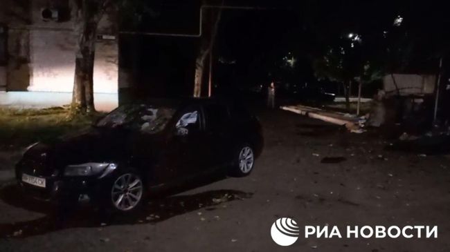 На месте взрыва в Мелитополе. Кадр из видео