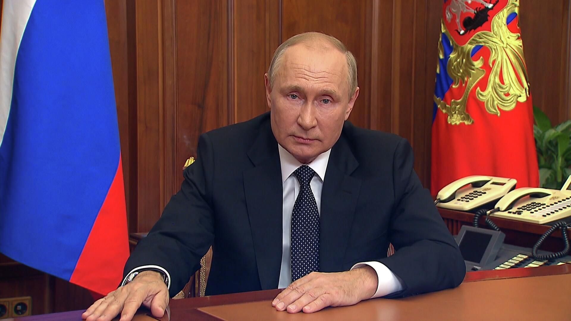 Путин: При угрозе своей территориальной целостности Россия использует все имеющиеся средства Путин: При угрозе своей территориальной целостности Россия использует все имеющиеся средства - РИА Новости, 1920, 21.09.2022