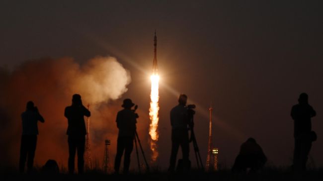 Запуск ракеты-носителя Союз