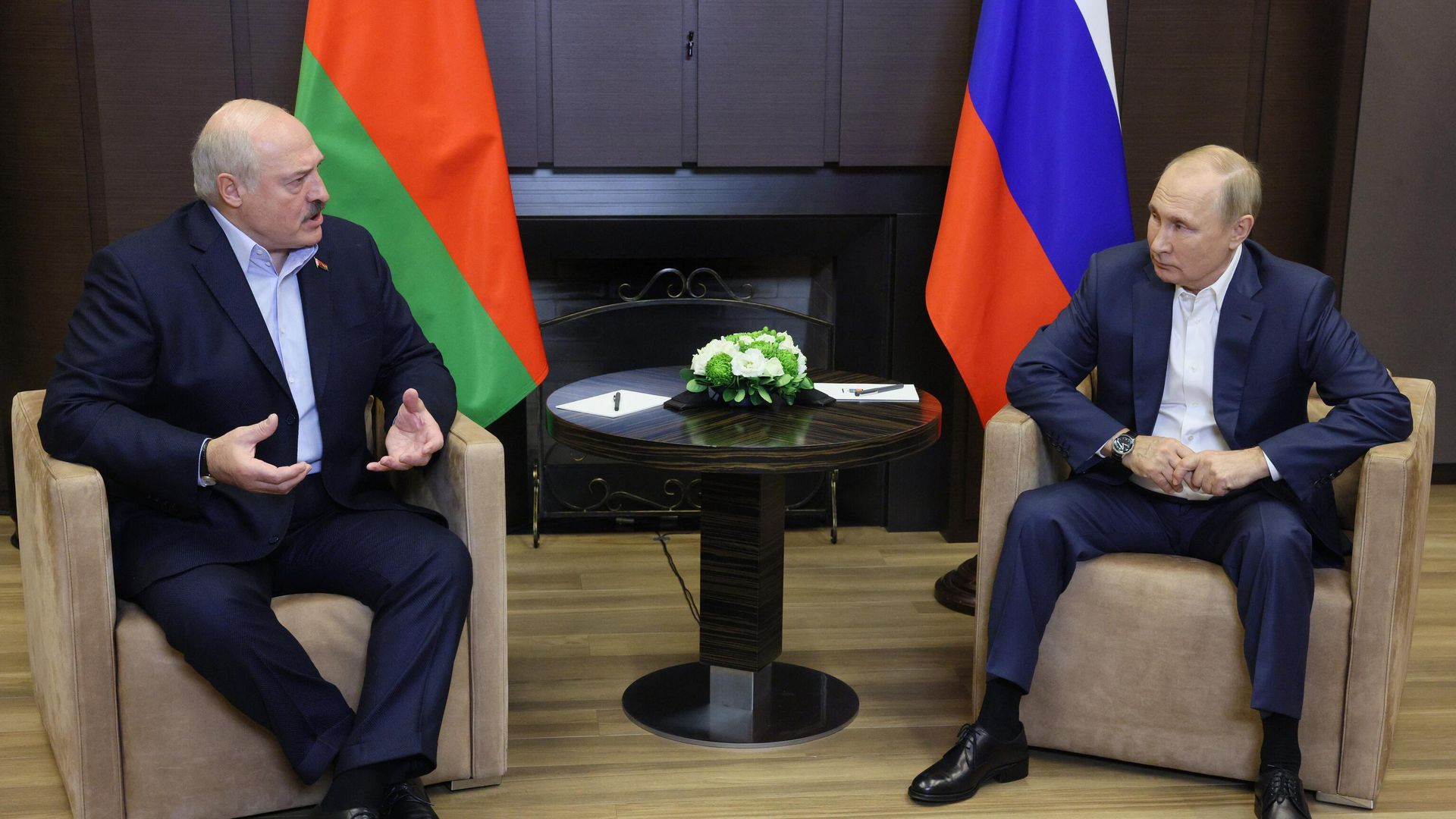 Президент РФ Владимир Путин и президент Белоруссии Александр Лукашенко во время встречи Президент РФ Владимир Путин и президент Белоруссии Александр Лукашенко во время встречи - РИА Новости, 1920, 28.01.2024