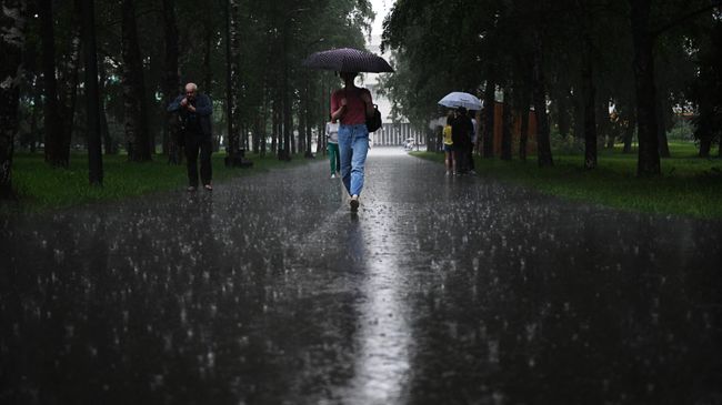 Дождь в Москве