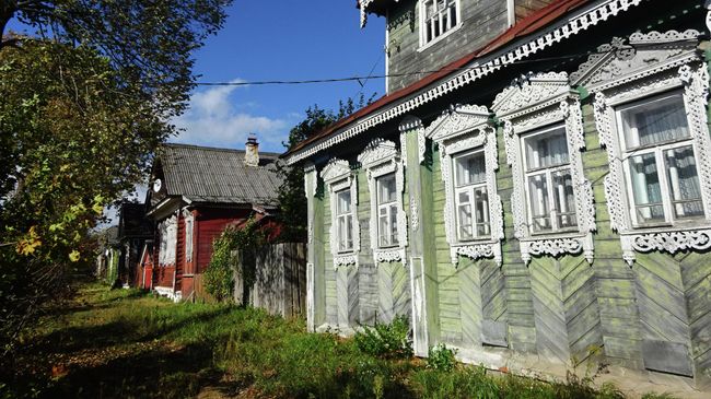 Хотимль. Мезонины в виде перевернутого сердца, их называют крыша червой 