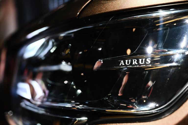 Презентация внедорожника Aurus Komendant в музее Гаража особого назначения в павильоне 53 на ВДНХ в Москве