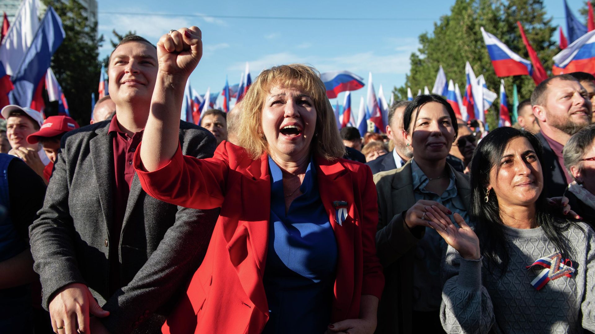 Празднование вхождения Луганской народной республики в состав России в Луганске Празднование вхождения Луганской народной республики в состав России в Луганске - РИА Новости, 1920, 30.09.2022