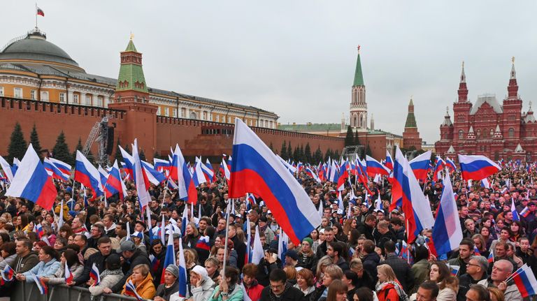 Концерт в поддержку присоединения к России ЛНР, ДНР, Херсонской и Запорожской областей на Красной площадИ