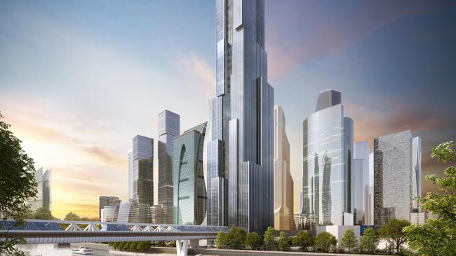 Проект 400-метрового небоскреба в Москва-Сити