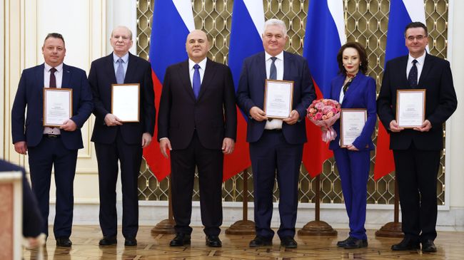 Председатель правительства РФ Михаил Мишустин на церемонии награждения лауреатов премий правительства РФ 2022 года в области образования Председатель правительства РФ Михаил Мишустин на церемонии награждения лауреатов премий правительства РФ 2022 года в области образования