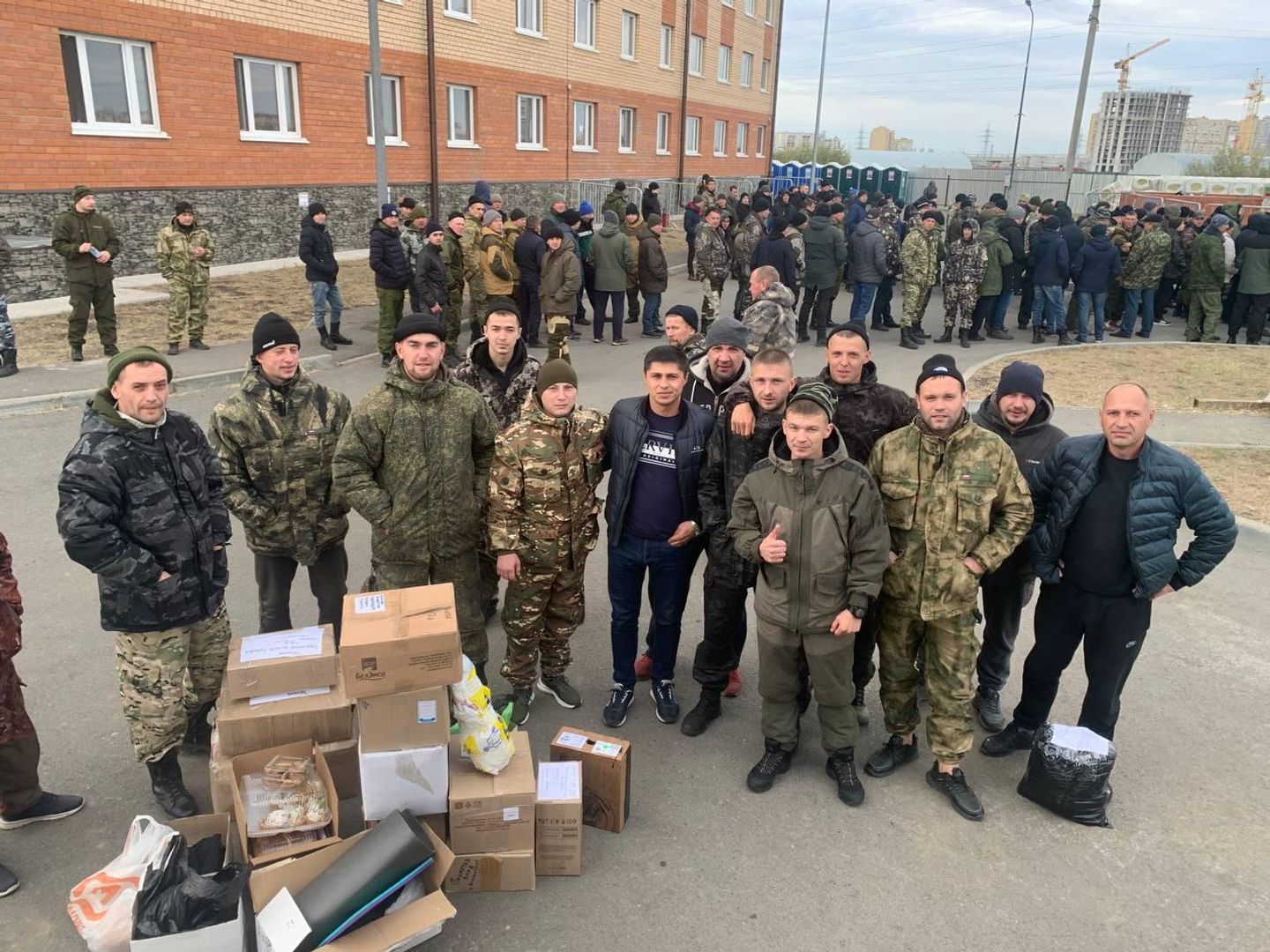 Сбор вещей для мобилизованных в Тюмени