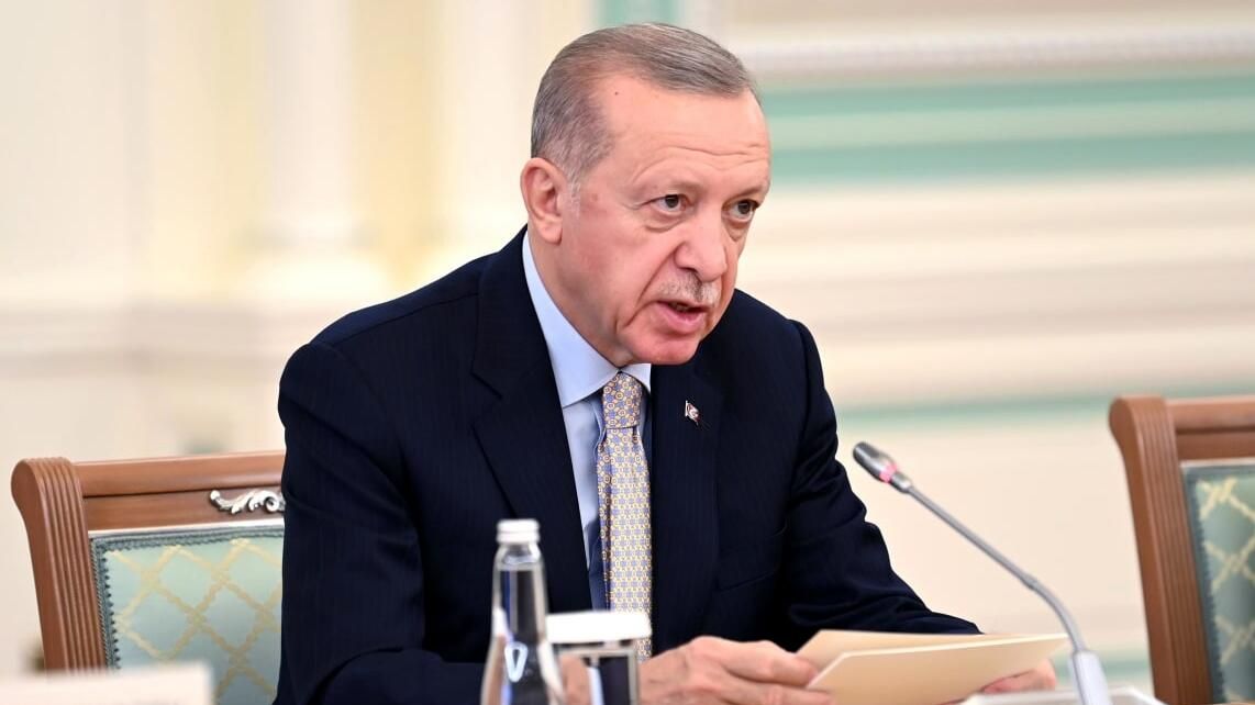 Президент Турции Реджеп Тайип Эрдоган на официальной встрече с президентом Казахстана Касымом-Жомартом Токаевым в резиденции Акорда в Астане Президент Турции Реджеп Тайип Эрдоган на официальной встрече с президентом Казахстана Касымом-Жомартом Токаевым в резиденции Акорда в Астане - РИА Новости, 1920, 23.11.2022