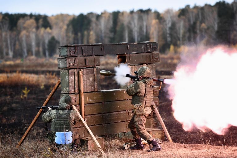 Военная подготовка мобилизованных в регионах России