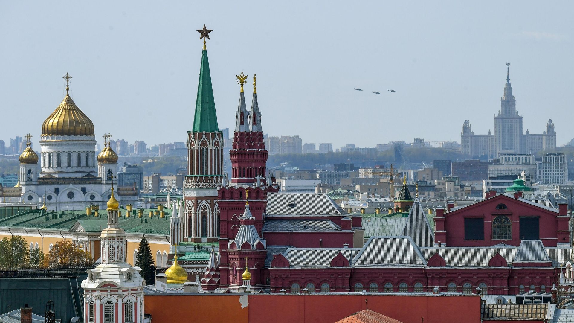 Вид на храм Христа Спасителя, Московский Кремль и Государственный исторический музей Вид на храм Христа Спасителя, Московский Кремль и Государственный исторический музей - РИА Новости, 1920, 18.11.2024