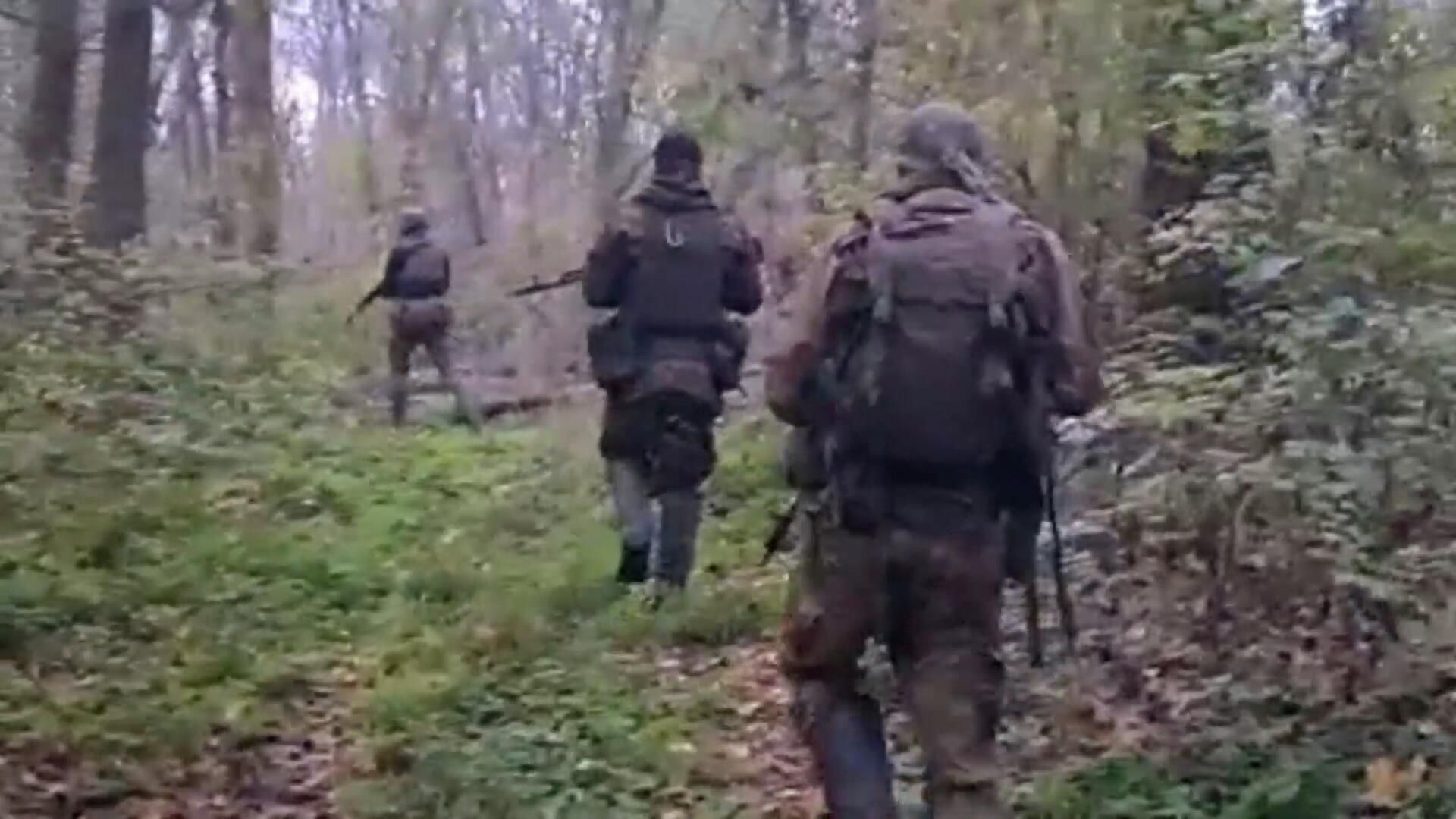 Бойцы разведгруппы Вагнер на лисичанском направлении Бойцы разведгруппы Вагнер на лисичанском направлении - РИА Новости, 1920, 15.10.2022
