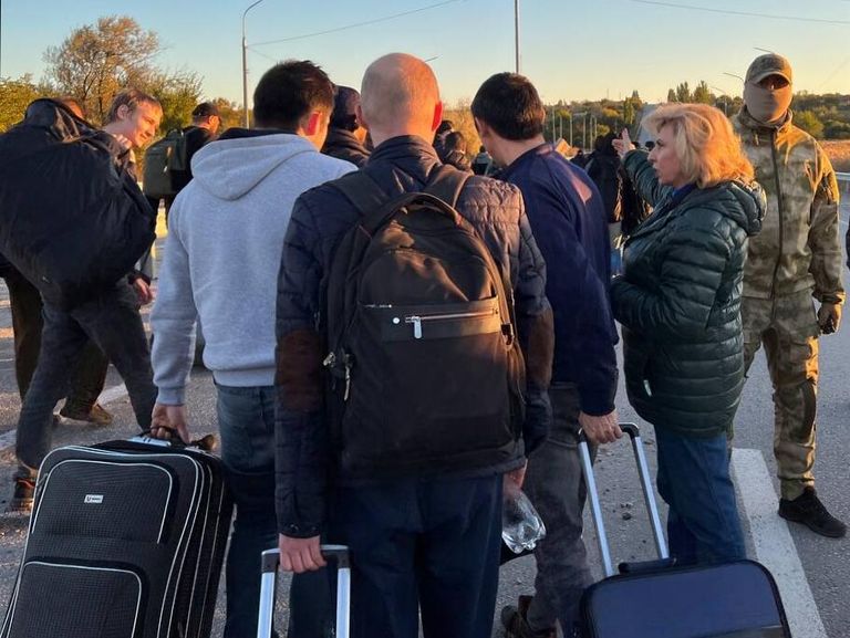 Уполномоченный по правам человека в РФ Татьяна Москалькова во время обмена пленными Уполномоченный по правам человека в РФ Татьяна Москалькова во время обмена пленными