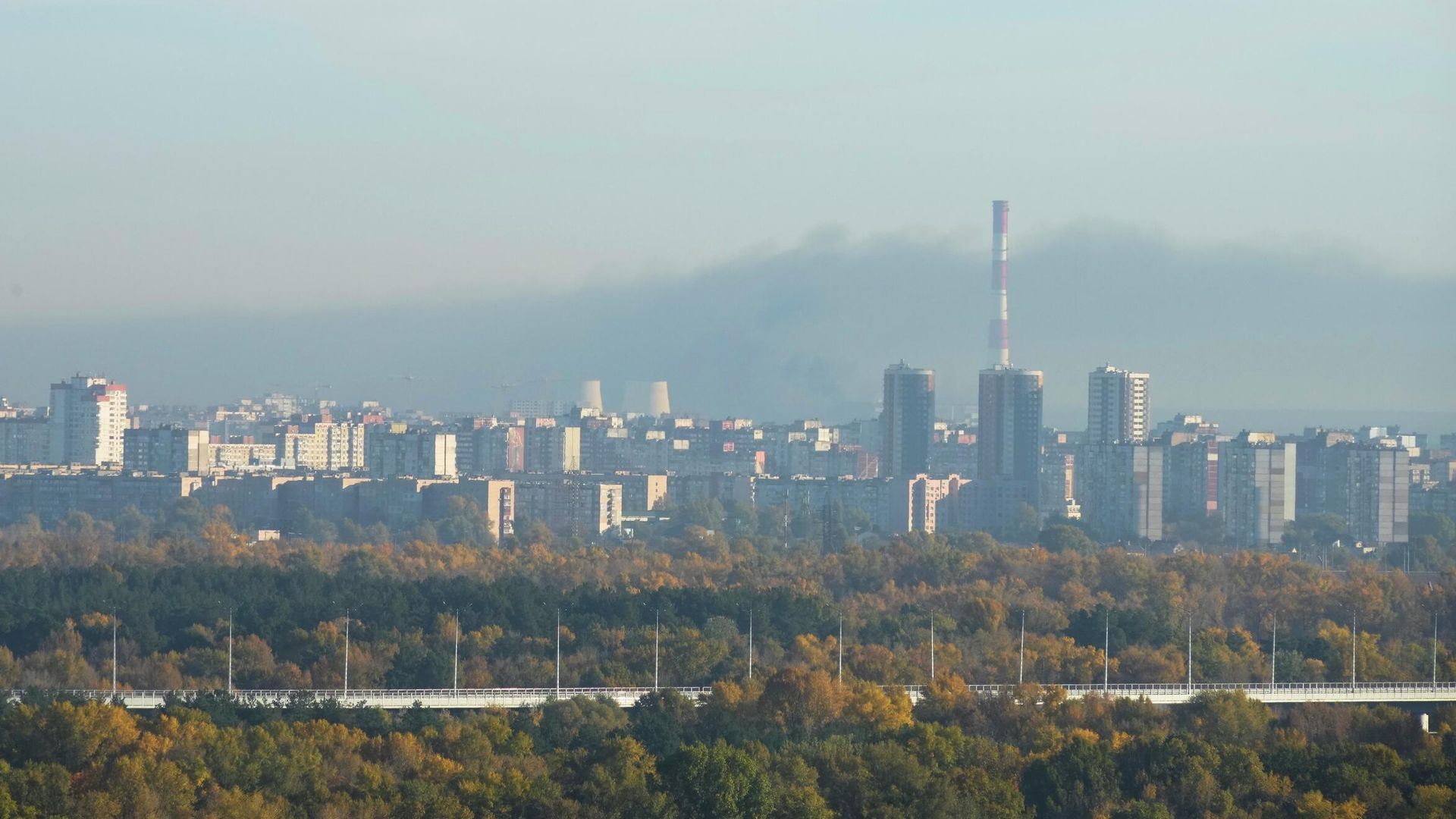 Дым в Киеве Дым в Киеве - РИА Новости, 1920, 18.10.2022