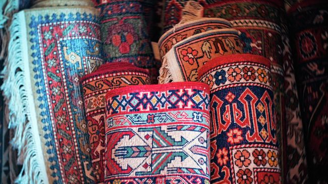 Дагестанский ковры, представленные в магазинах Дагестана