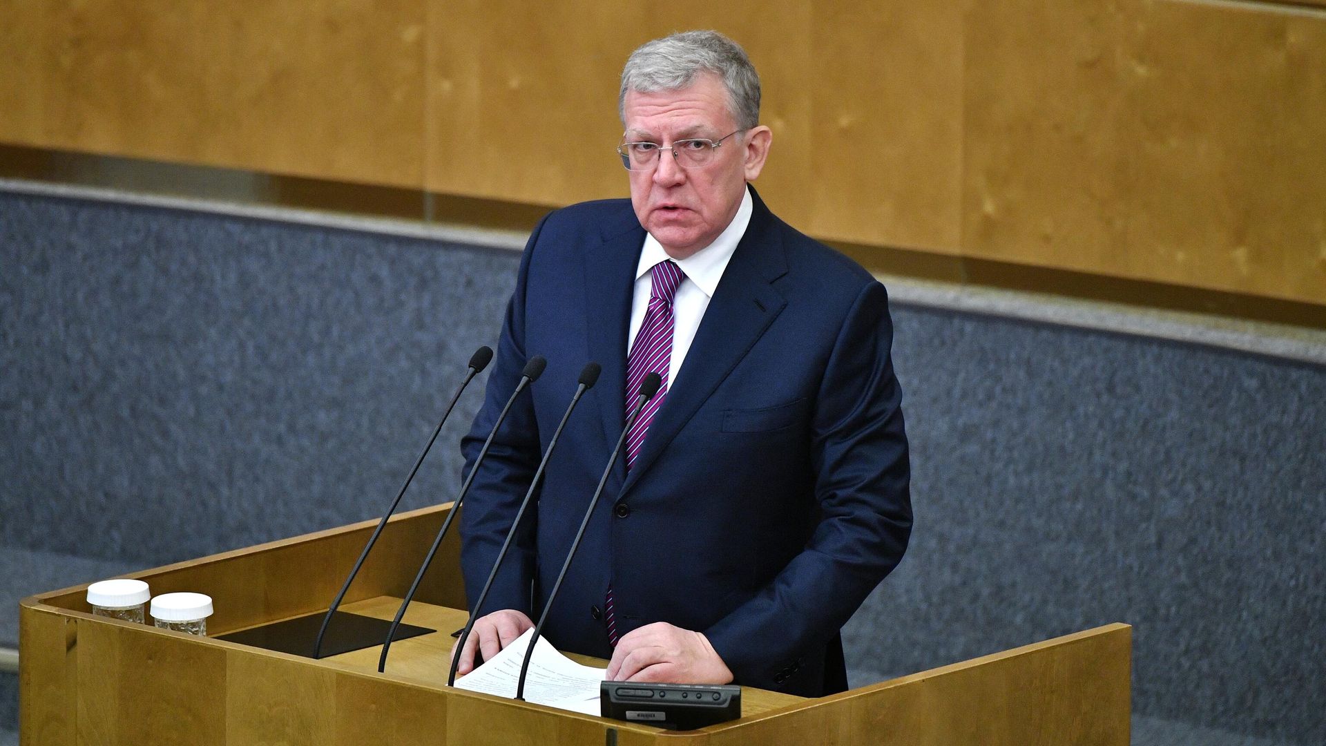 Председатель Счетной палаты РФ Алексей Кудрин выступает на пленарном заседании Государственной Думы РФ Председатель Счетной палаты РФ Алексей Кудрин выступает на пленарном заседании Государственной Думы РФ - РИА Новости, 1920, 29.11.2022