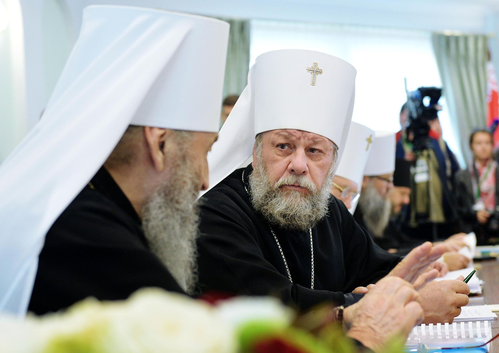 Митрополит Кишиневский и всея Молдовы Владимир перед началом выездного заседания Священного синода Русской православной церкви в Минске Митрополит Кишиневский и всея Молдовы Владимир перед началом выездного заседания Священного синода Русской православной церкви в Минске - РИА Новости, 1920, 06.03.2024