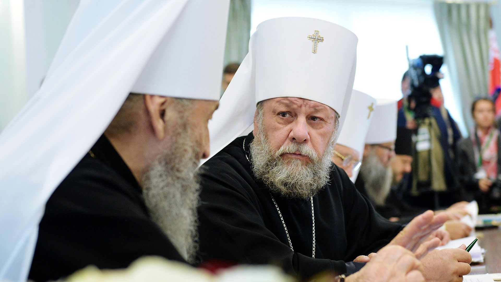 Митрополит Кишиневский и всея Молдовы Владимир перед началом выездного заседания Священного синода Русской православной церкви в Минске - РИА Новости, 1920, 25.10.2023